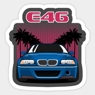 e46 blue bimmer Sticker